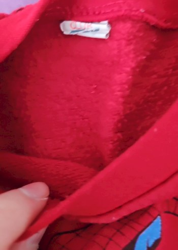 Kırmızı Spiderman Baskılı Erkek Sweatshirt - Görsel 2