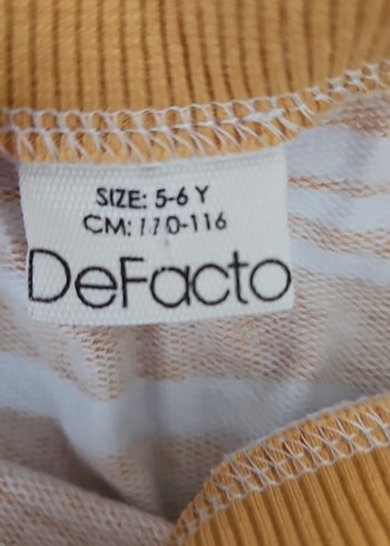 Sarı Çizgili Kız-erkek Sweatshirt - Görsel 4