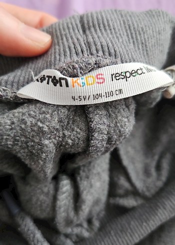 Gri Erkek Çocuk Rahat Kesim Eşofman Altı - Görsel 3