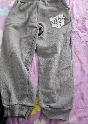 Gri Erkek Çocuk Rahat Kesim Eşofman Altı - Görsel 2