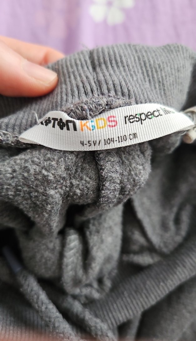 Gri Erkek Çocuk Rahat Kesim Eşofman Altı - Görsel 3