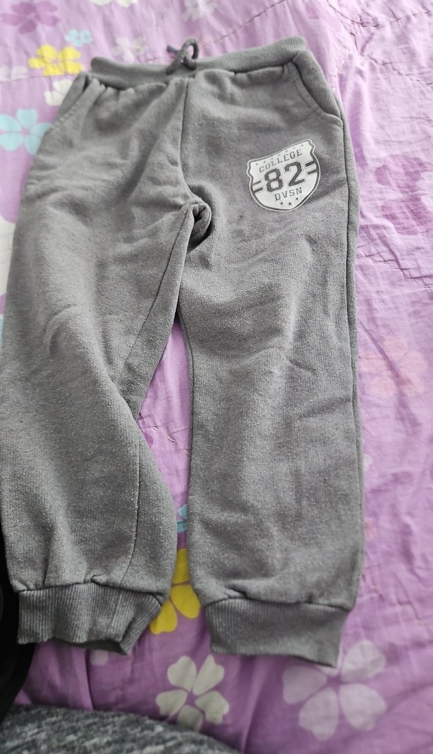 Gri Erkek Çocuk Rahat Kesim Eşofman Altı - Görsel 2