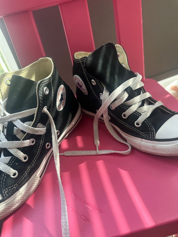 Siyah Beyaz Bağcıklı Kız Çocuk Spor Ayakkabı - Görsel 2