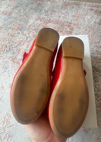 Kız Çocuk Kırmızı Payetli Babet Ayakkabı - Görsel 3