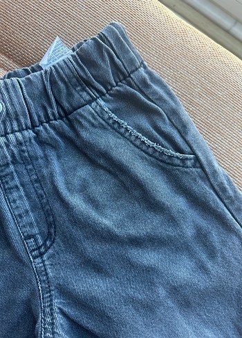 Gri kız Çocuk Bol Kesim Denim Pantolon - Görsel 3