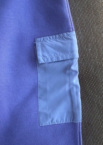 Kız çocuk Mor Rahat Kesim  Eşofman Altı - Görsel 3