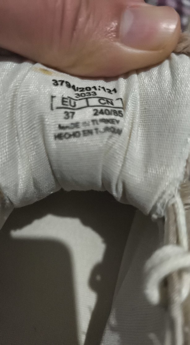 Kadın Bej Keten Spor Ayakkabı Kürklü - Görsel 4