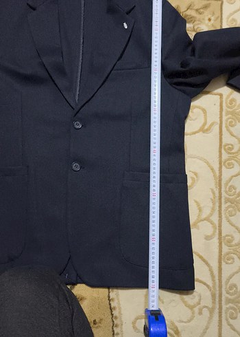 Erkek Siyah Düğmeli Ofis Takım Ceketi - Görsel 10