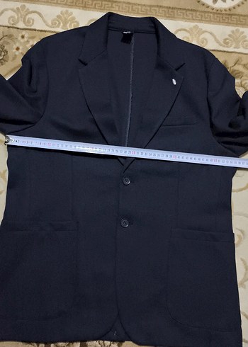 Erkek Siyah Düğmeli Ofis Takım Ceketi - Görsel 9