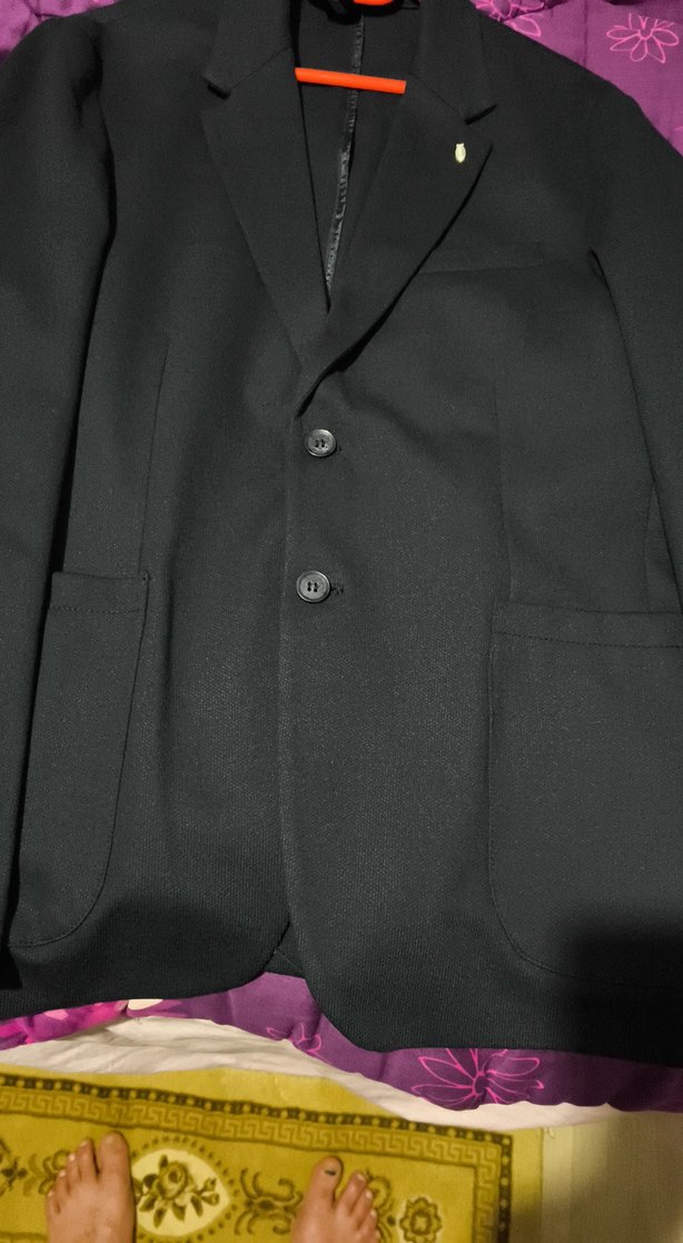 Erkek Siyah Düğmeli Ofis Takım Ceketi - Görsel 2