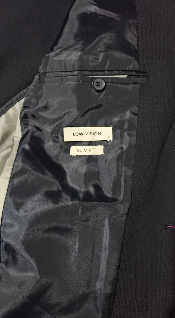 Erkek Siyah Düğmeli Ofis Takım Ceketi - Görsel 3