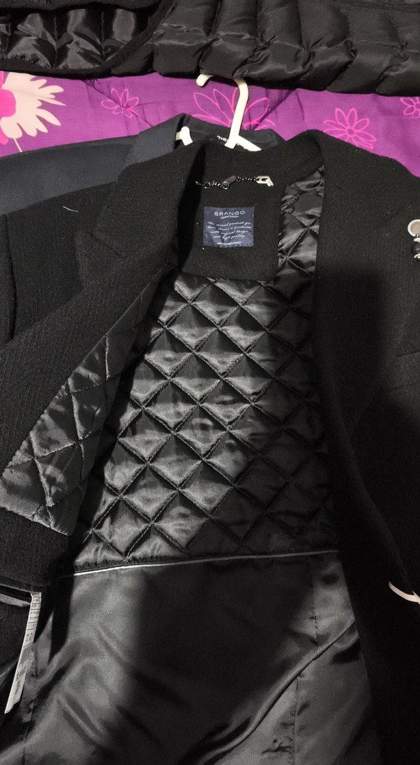 BRANGO ÖZEL BİR MARKASiyah Midi Erkek Kaban - Görsel 4