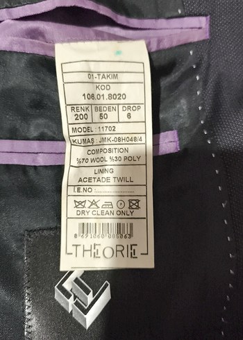 THE ORIE marka Koyu Gri Erkek Takım Elbise - Görsel 8