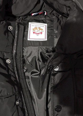 Düğmeli Siyah Midi Kışlık erkek Mont - Görsel 4