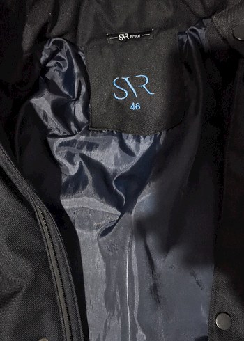 Fermuarlı Siyah Erkek Midi Ceket - Görsel 3