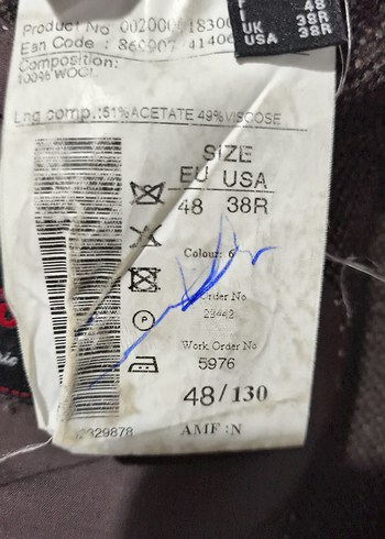 Kahverengi  Erkek Ceket, Düğmeli, Klasik Kesim - Görsel 7