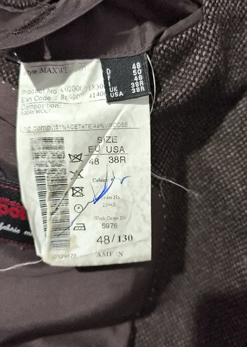 Kahverengi  Erkek Ceket, Düğmeli, Klasik Kesim - Görsel 6