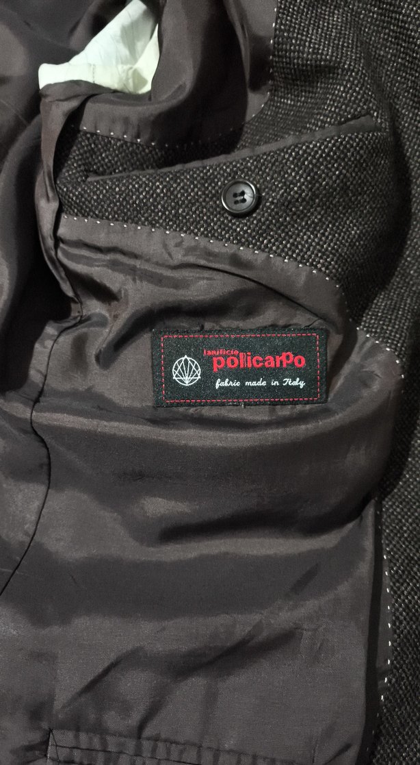 Kahverengi  Erkek Ceket, Düğmeli, Klasik Kesim - Görsel 5