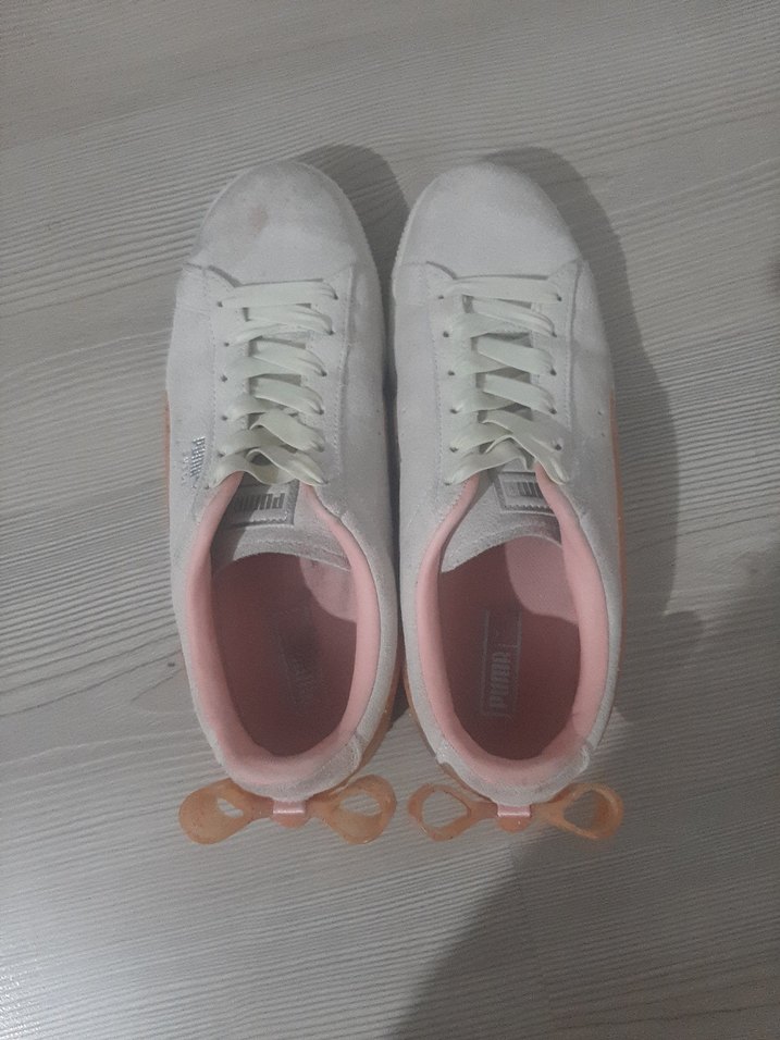 Beyaz puma Süet deri Spor Ayakkabı - Görsel 2