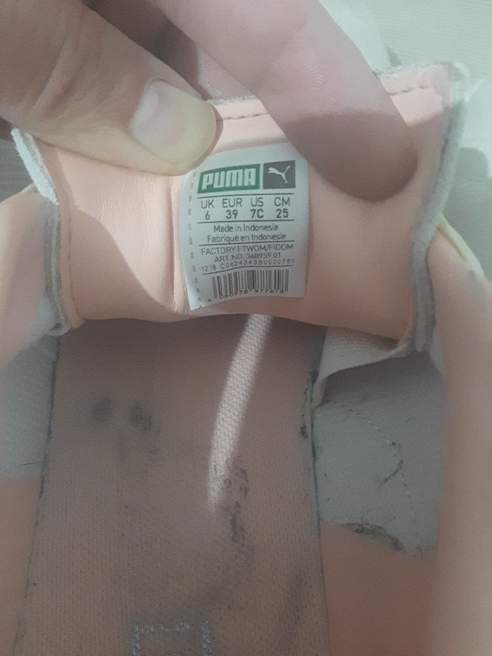 Beyaz puma Süet deri Spor Ayakkabı - Görsel 4