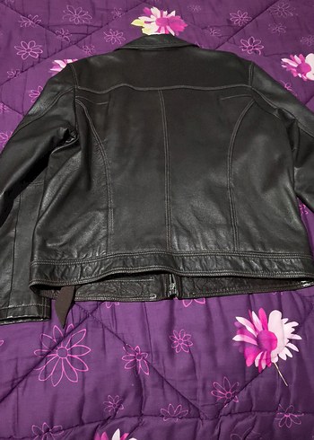 Derimod Kahverengi Biker Ceket, Fermuarlı, Normal Boy - Görsel 4