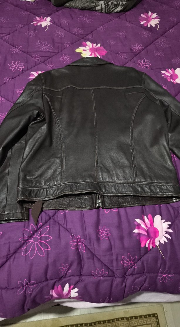 Derimod Kahverengi Biker Ceket, Fermuarlı, Normal Boy - Görsel 4