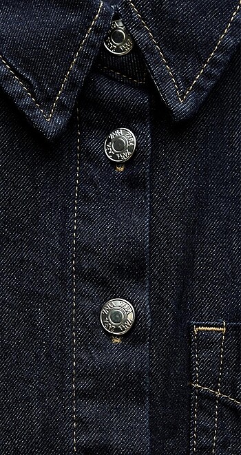 l Beden lacivert Renk ZARA MARKA DENIM GÖMLEK