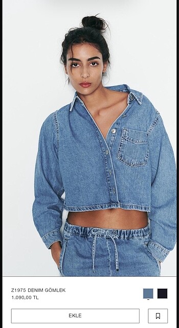 ZARA MARKA DENIM GÖMLEK