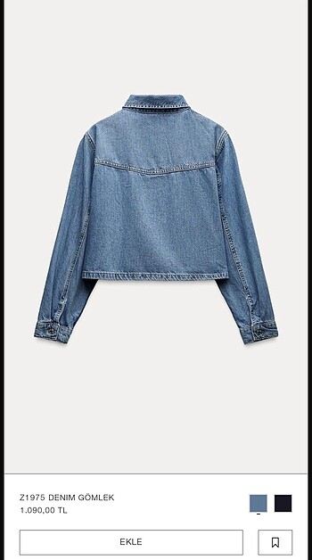l Beden ZARA MARKA DENIM GÖMLEK
