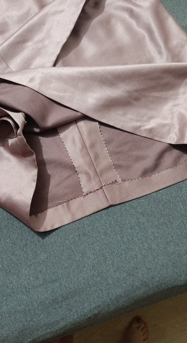 pembe parlak kumaş mini etek - Görsel 3