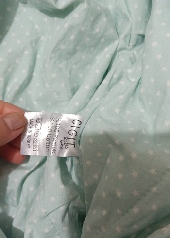 Turkuaz Bebek Tulum, Uzun Kollu, Fermuarlı - Görsel 3