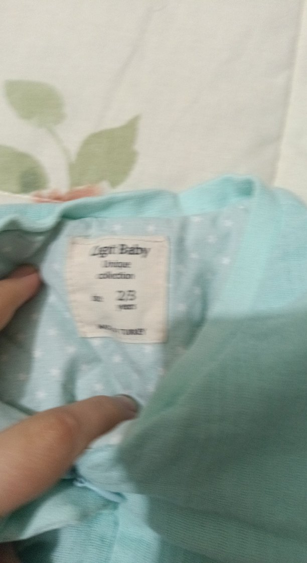 Turkuaz Bebek Tulum, Uzun Kollu, Fermuarlı - Görsel 2