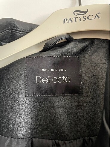 Defacto Defacto siyah deri ceket