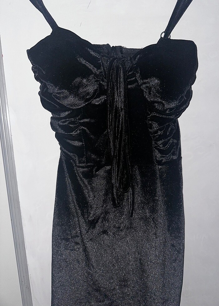 Siyah Mini elbise - Görsel 4