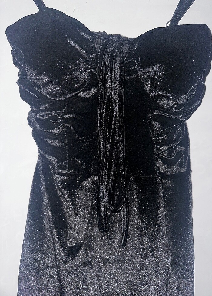 Siyah Mini elbise - Görsel 5