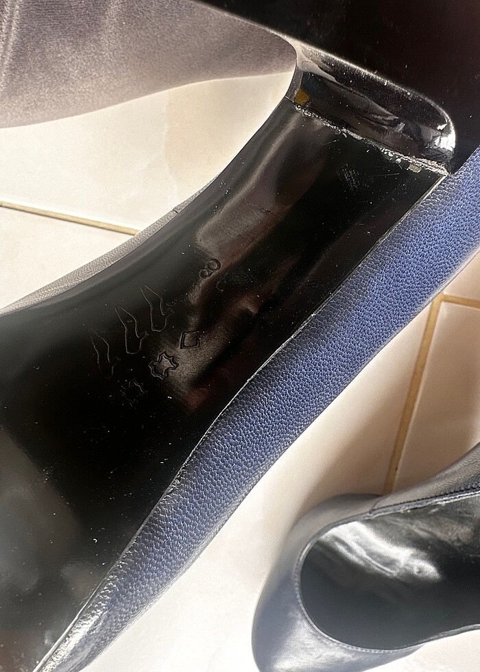 Lacivert Topuklu Ayakkabı - Görsel 5