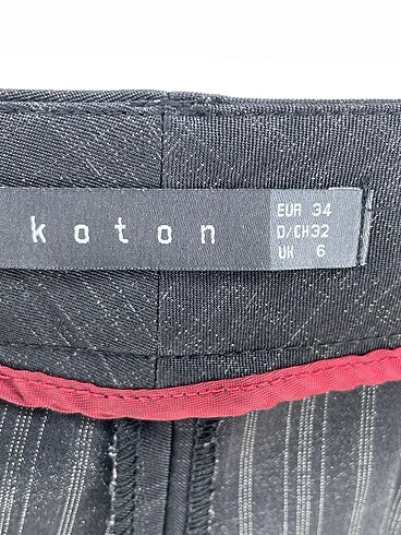 34 Beden siyah Renk Koton Düz Kesim %70 İndirimli.