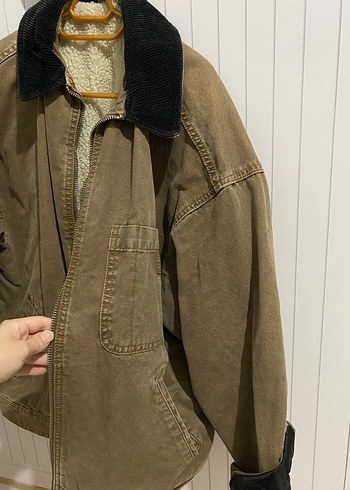 m Beden Kahverengi Vintage Ceket