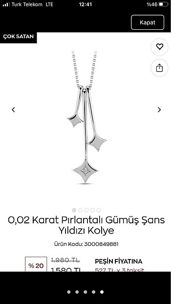 Zen pırlanta kolye