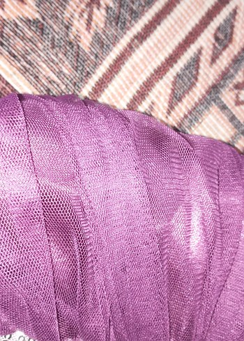 kız çocuk abiye 10 yaş elbise mor - Görsel 5