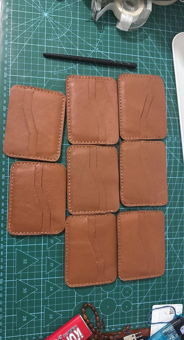 8 Adet Gerçek Deri erkek kartlık - Görsel 2