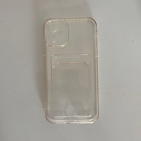 iPhone 11 şeffaf kartlıklı kılıf