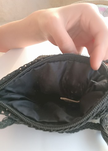 Diğer Diger Örgü Siyah Kadın Çapraz Çanta