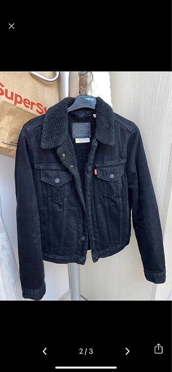 Levis siyah kot ceket
