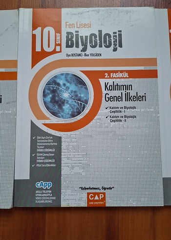  Beden çap yayınları 10. Sınıf Biyoloji fasikülleri