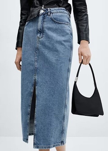 Midi jean etek