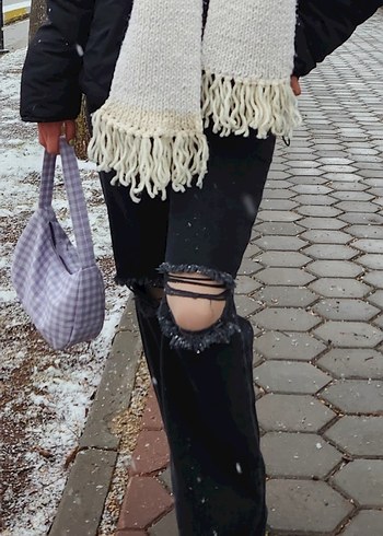 Wide Leg Kadın Kot Pantolon - Görsel 3