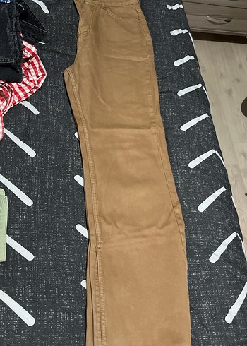 Kadın Kahverengi Wide Leg Jean - Görsel 2