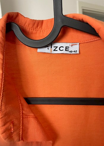 Dantel Detaylı Turuncu Bohem Gömlek - Görsel 3