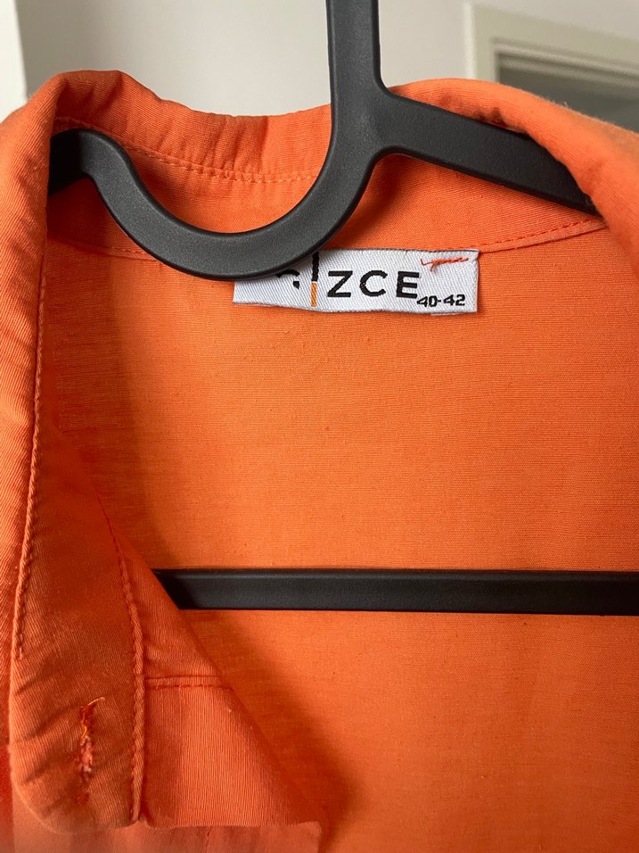 Dantel Detaylı Turuncu Bohem Gömlek - Görsel 3